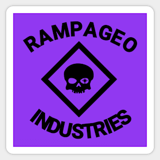 Rampageo Ind. text logo Sticker